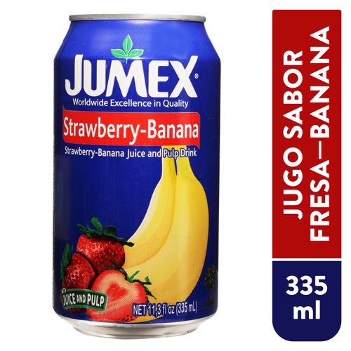 Jumex Lata Bebida Fresa Banano 335ml