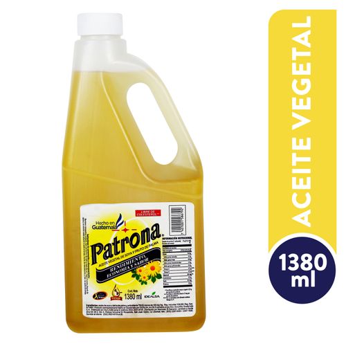 Aceite vegetal Amarillo Patrona -1380ml