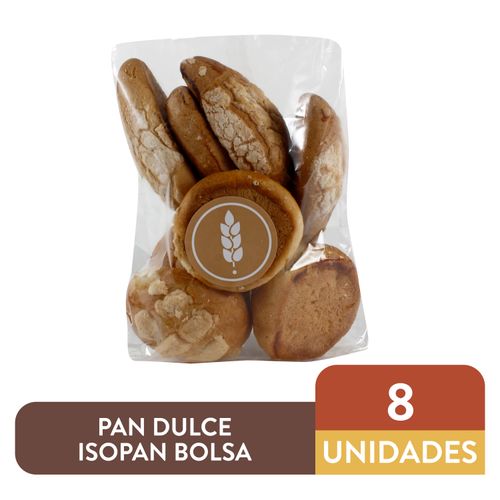 Pan Dulce Isopan Bolsa De 8 Unidades Variedad