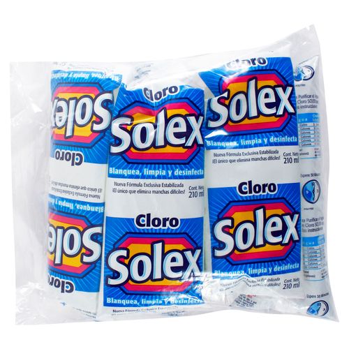 Cloro Solex Pop 6Pk 210Ml