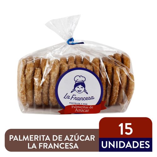 Palmerita De Azúcar La Francesa 15 Unidades