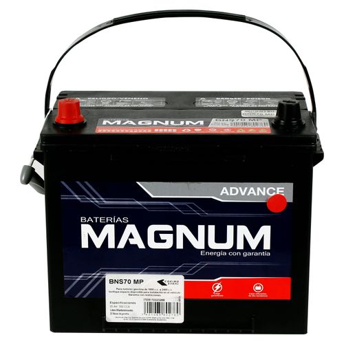 Batería Magnum advance para automóvil magnum 550cca 11 placas - 1 Ud