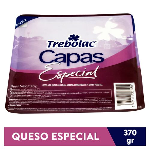 Queso Trebolac Capas Especial 370gr