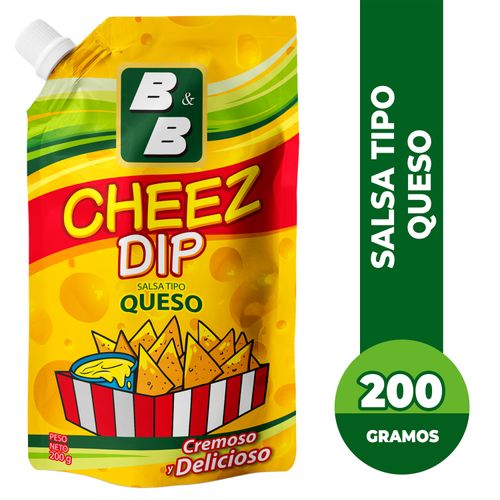 Salsa Tipo Queso Cheddar B&B Cheez Dip Doy Pack - 200g