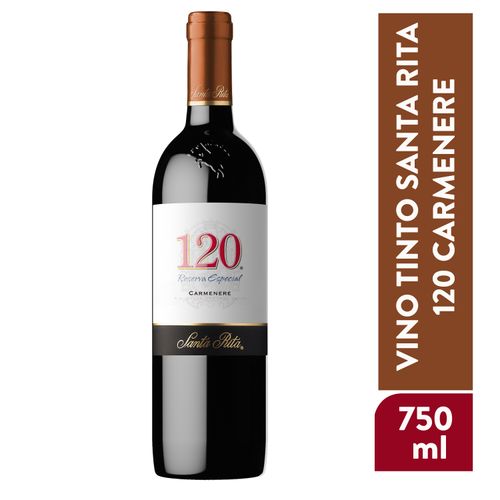 Vino Tinto Santa Rita 120 Carmenere - 750ml
