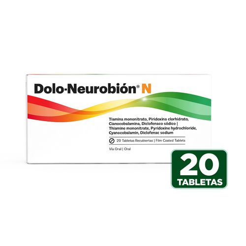 Tabletas Dolo-Neurobión N Recubiertas -20 Uds