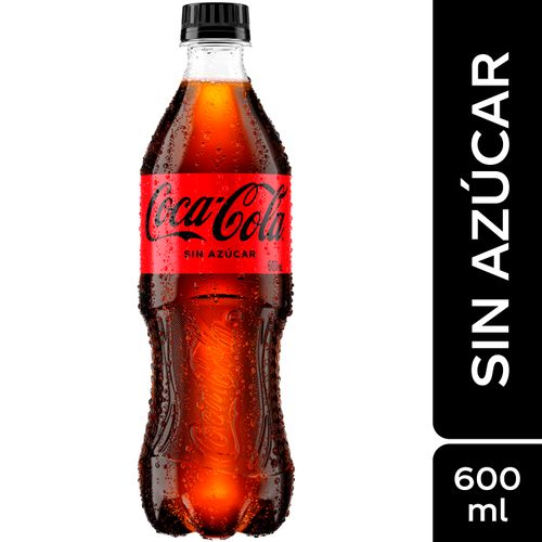 Bebida Gaseosa Coca Cola Sin Azucar 600Ml