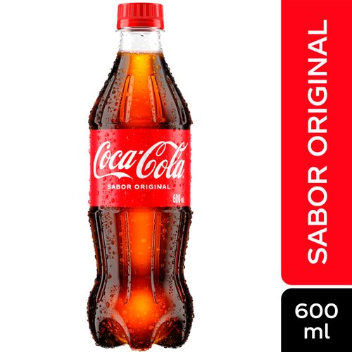 Gaseosa Coca Cola regular - 600 ml