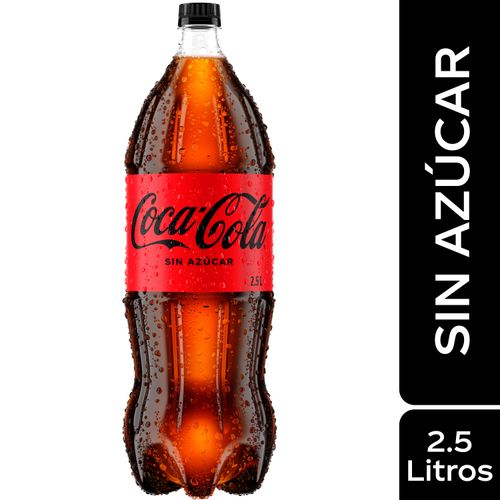 Gaseosa Coca-Cola Sin Azúcar Pet - 2.5Lt