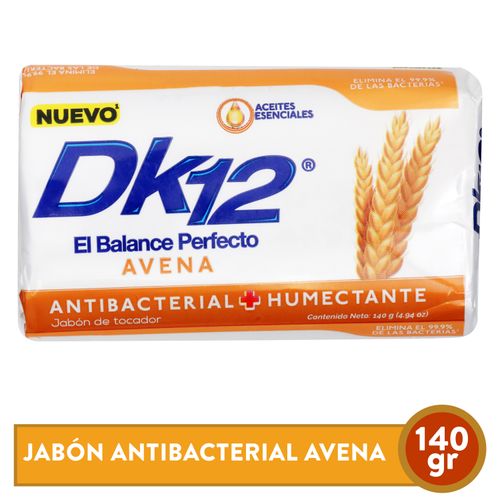 Jabón Dk12 De Tocador Antibacterial Avena - 140 g