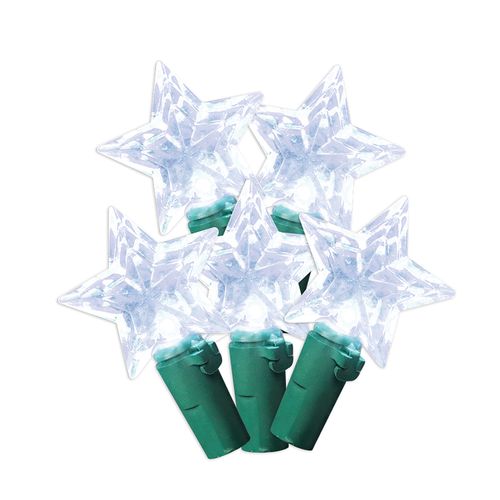 Serie de 50 Luces Led Estrellas Holiday Time Colores Surtidos
