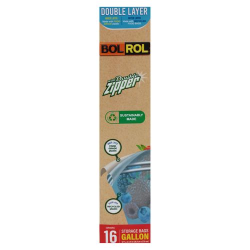Bolsa Bolrol sándwich doble zipper -16 Uds
