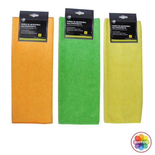 Toalla  Auto Drive multipropósitos de microfibra surtida 40 x 40 cm