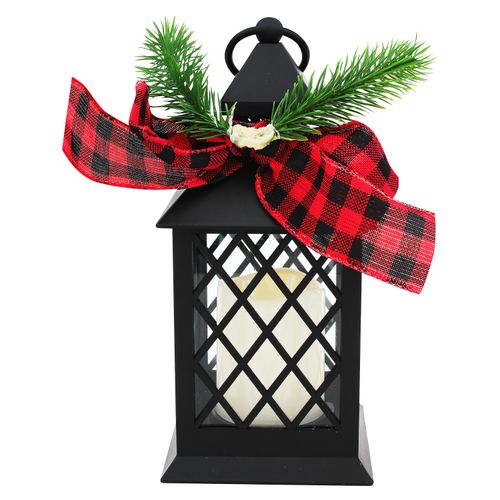 Farol Iluminado Con Decoracion 9Plg