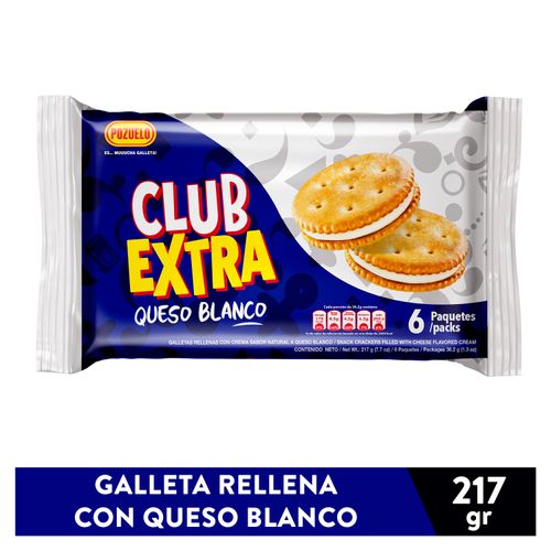 Galleta Pozuelo Club Queso Blanco - 217gr
