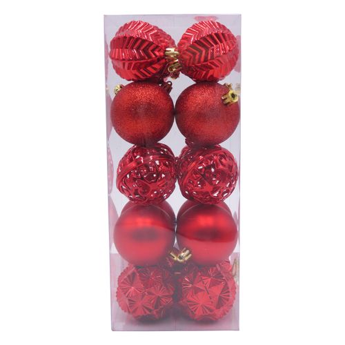 Esferas Rojas 60Mm Set 20U Wmspbd