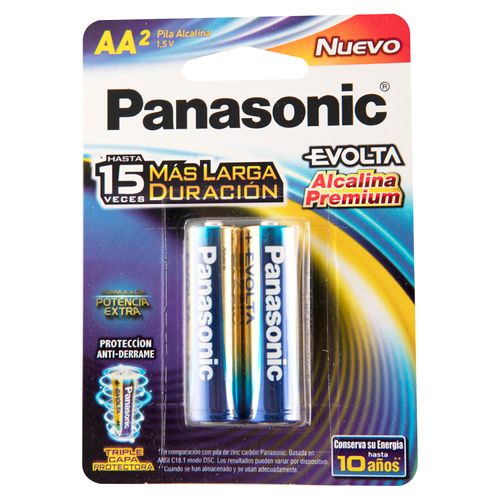 Batería Alcalina Panasonic AA - 2 unidades