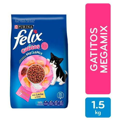 Alimento Gato Gatito Purina Felix Megamix -1.5kg