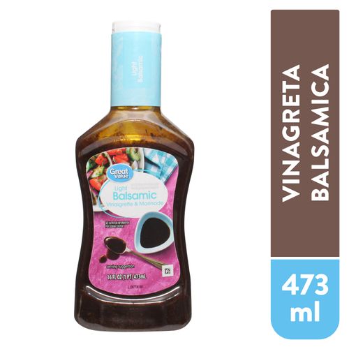 Vinagre balsámico Great Value light - 473 ml