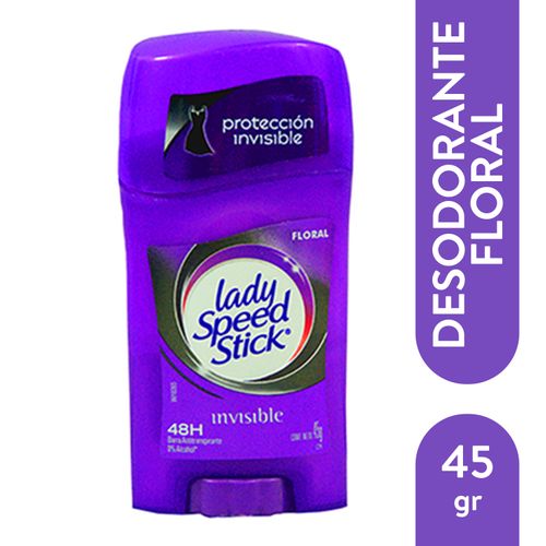 Desodorante Antitranspirante Lady Speed Stick Invisible Floral Barra 45 g