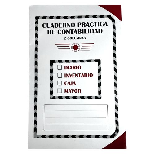 Cuaderno Rayados Illescas de prácticas de contabilidad