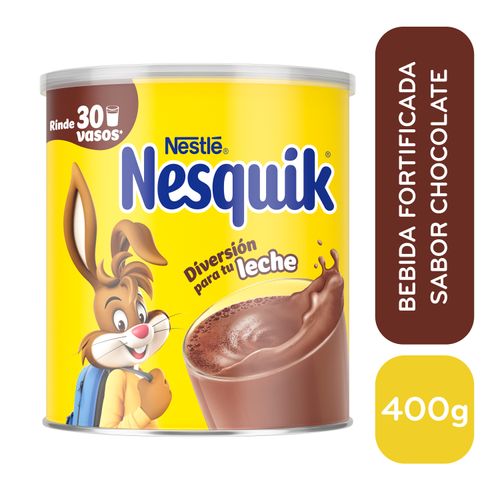 Bebida En Polvo Nesquik Fortificada Sabor Chocolate Lata - 400g