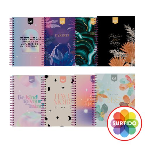 Cuaderno Kiut espiral diseño surtido - 160 hojas