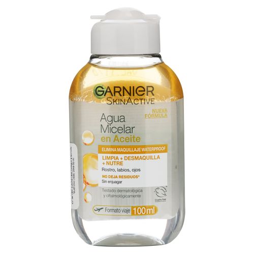 Agua Garnier Micelar en Aceite Acabado no Graso -100ml