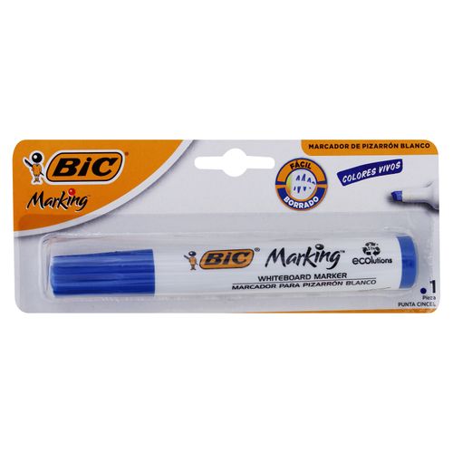 Marcador Bic color azul para pizzarra blanca