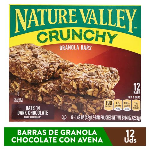Granola Nature Valley crujiente Con chocolate oscuro - 253 g