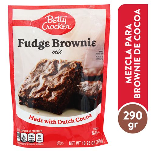 Mezcla Betty Croker Fudge Brownie - 290 g