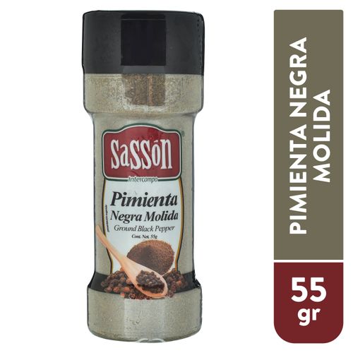 Especias Sasson Pimienta Negra - 55gr