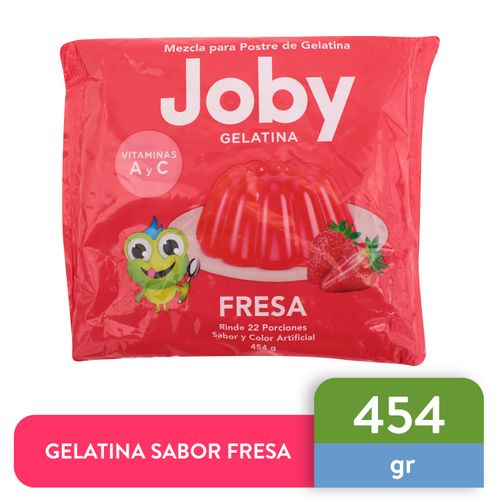 Gelatina Joby Sabor Fresa Bolsa - 454gr