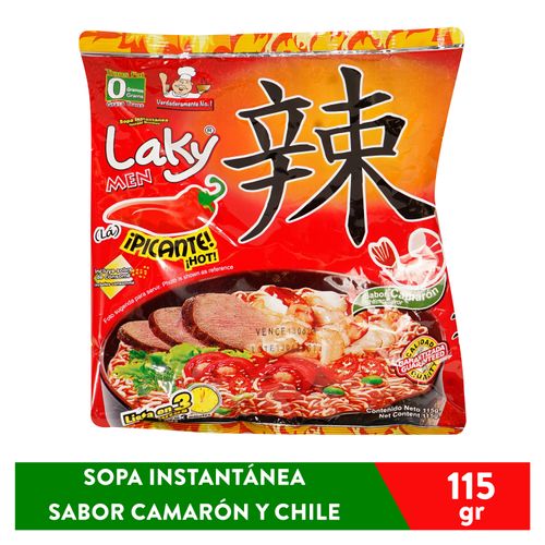 Sopa Laky Men Sobre La Picante 115 Gr