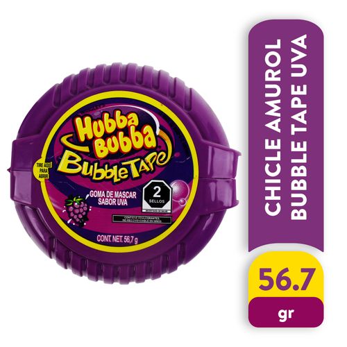 Chicle Hubba Bubba bubble tape sabor uva - 56.7 g