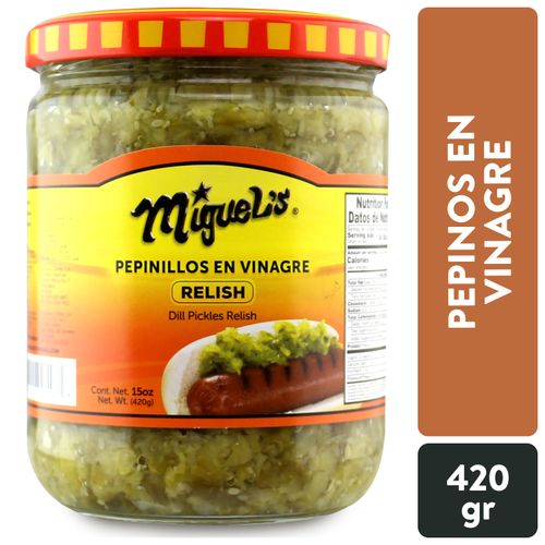 Pepinillos Miguels Relish 420Gr