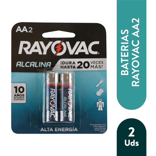 Batería Alcalina Rayovac AA - 2 Unidades