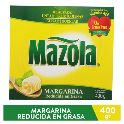 Margarina Mazola Reducida en Grasa - 400gr