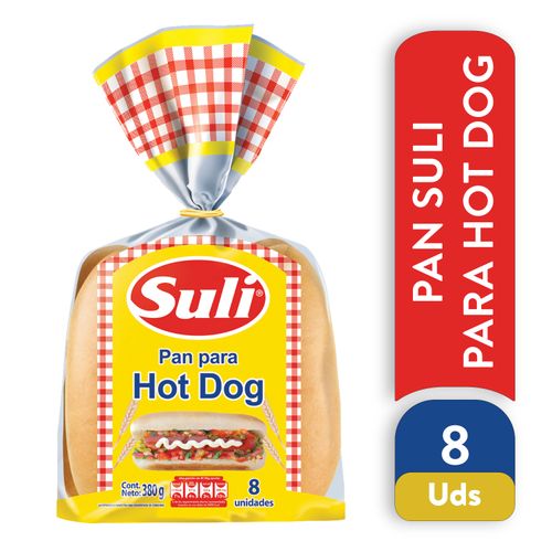 Pan Para Hot Dog Suli 8 Unidades - 380 g