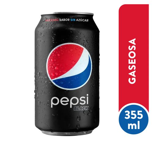 Gaseosa Pepsi Black Lata - 355ml