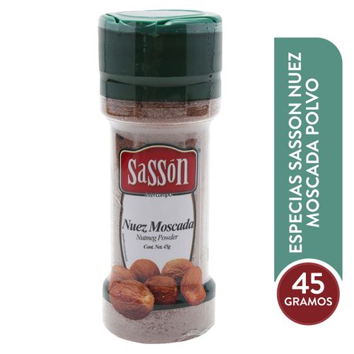Especias Sasson Nuez Moscada Polvo - 45 g
