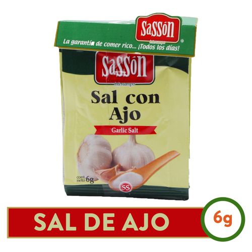 Especia Sasson sal de ajo sobre 6 Pack  - 36 g