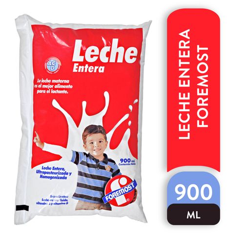 Leche Foremost Entera Bolsita - 900ml