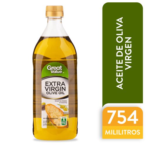 Aceite De Oliva Extra Virgen Great Value - 750 ml