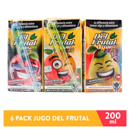 6 Pack Nectar Del Frutal Tetra - 1200ml