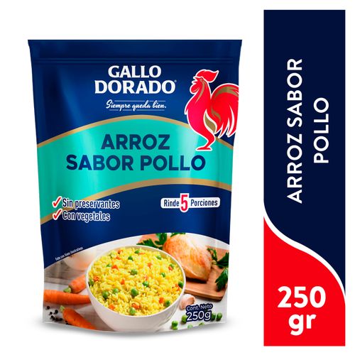 Arroz Gallo Dorado Sabor Pollo -250 g