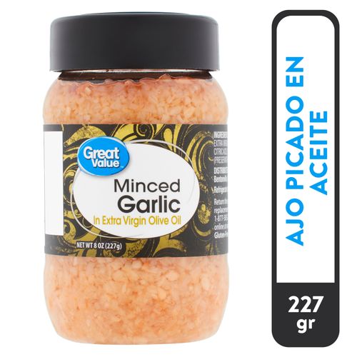 Ajo Great Value Picado En Aceite - 227 g