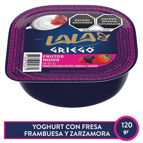 Yogurt Lala Griego Frutos Rojos - 120gr