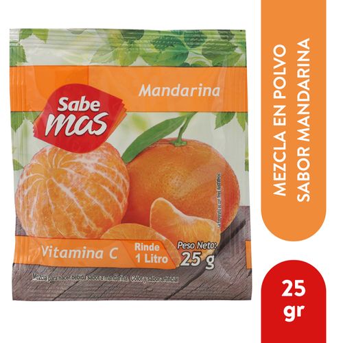 Bebida Sabemas En Povo Mandarina - 25gr