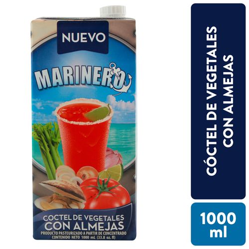 Bebida Marinero Coctel de Vegetales Con Almeja- 1 Litro